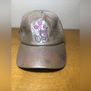 Walt Disney World 50th Anniversary EARidescent Pink Mickey Mouse Baseball Hat